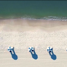 Umbrellas on Beach