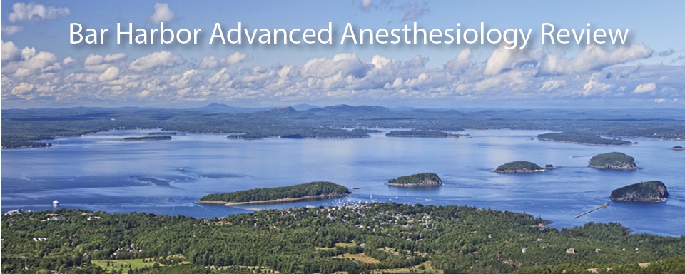 Bar Harbor Encore Advanced Anesthesiology Review 2026