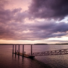 New Photo from CVB-purple sky and dock