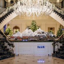 Foyer at Christmas