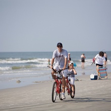 Bike on beach