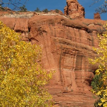 Red Rock with Yellow Contrast